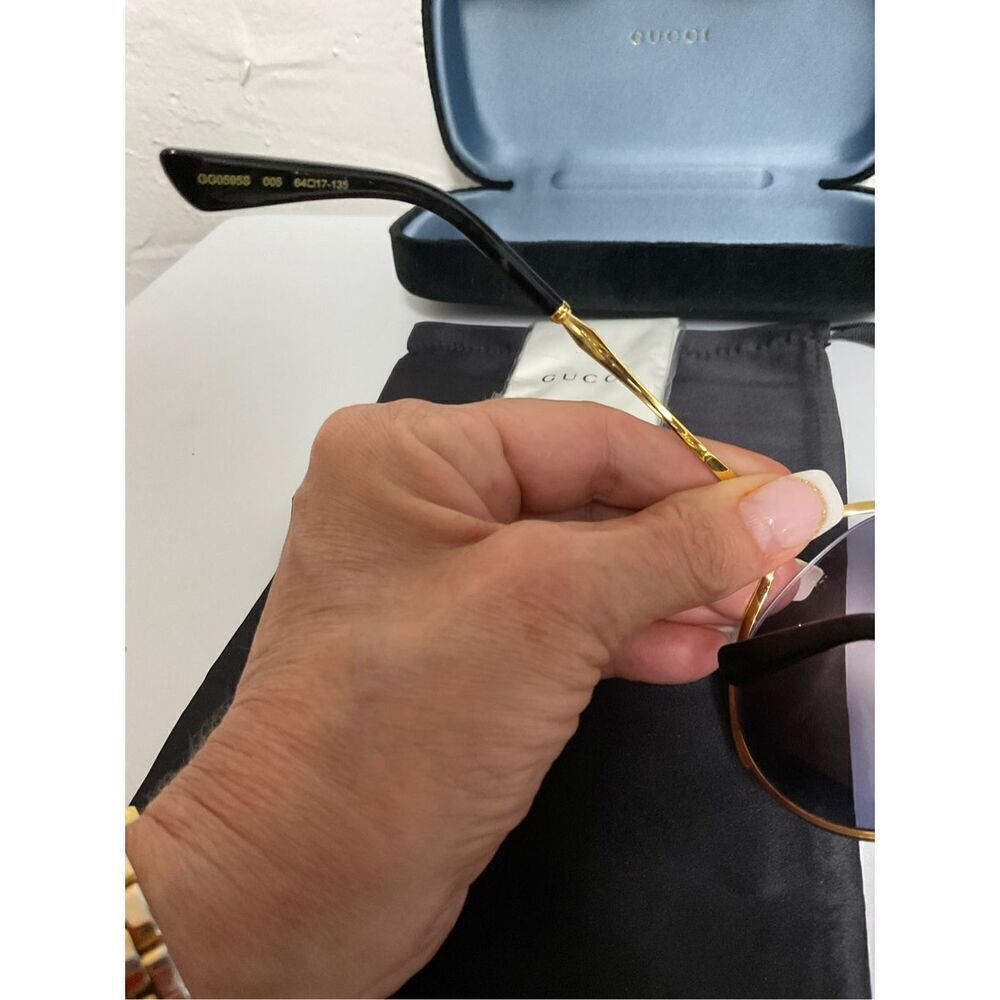Gucci Sunglasses NEW Oversized GG0595S 005 Never Worn - Picture 8 of 10